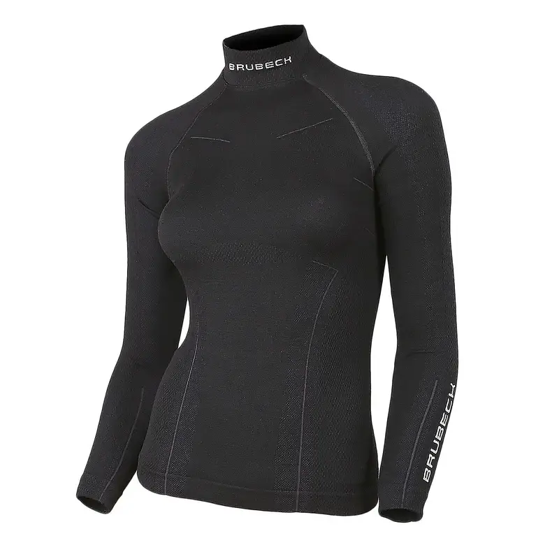 Bluza Damska Extreme Wool Brubeck Czarna (LS11930) Zamów dziś