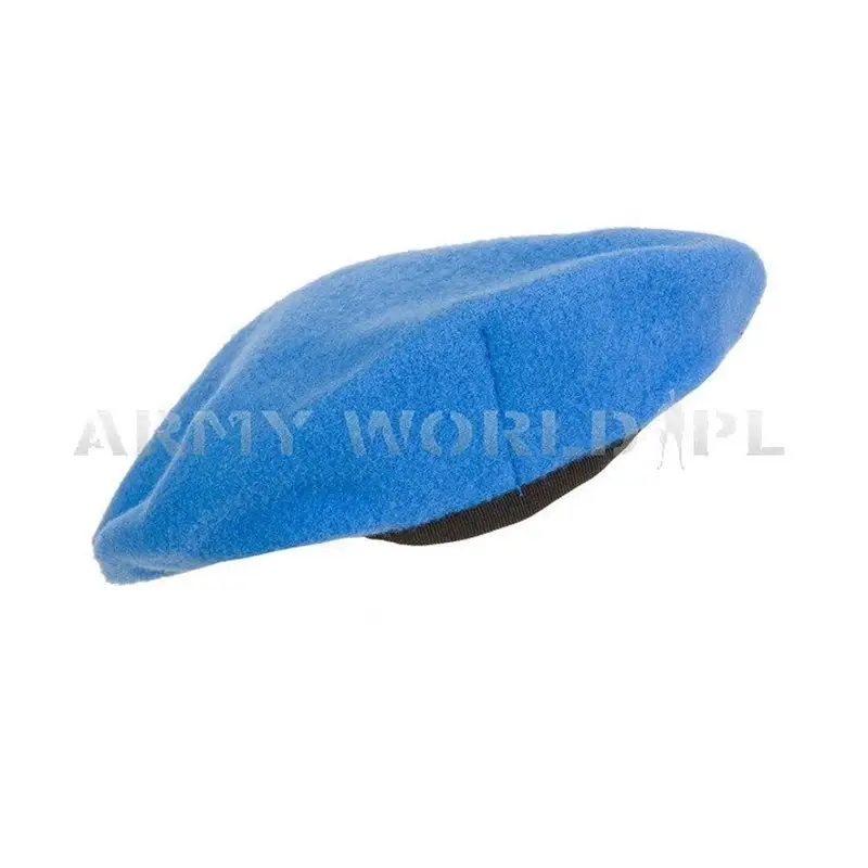 Beret Wojskowy United Nations (ONZ) Bez Odznaczenia Niebieski Oryginał Demobil DB Oferta czasowa