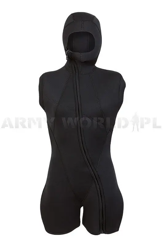 Oferta limitowana Mokry Skafander Nurka Damski Wojskowy 7mm Krótkie Nogawki i Rękawy Czarny BARE Supra Arctic Vest Nowy