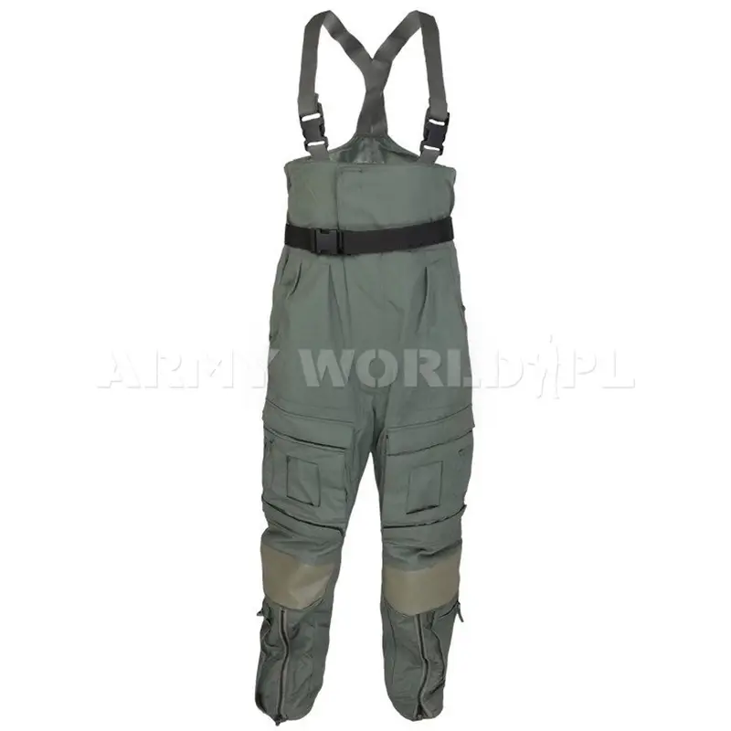Spodnie Na Szelkach Wojskowe Holenderskie Nomex Gore-Tex Wersja Zimowa Olive Oryginał Demobil BDB Nie przegap