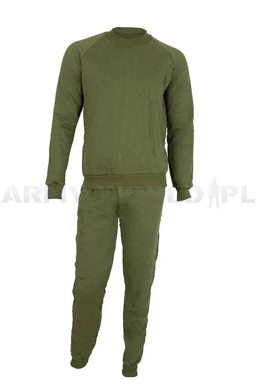 Niska cena Dres Wojskowy Polski / Bielizna Wojskowa WP Bluza + Spodnie 502/MON Olive Oryginał Nowy