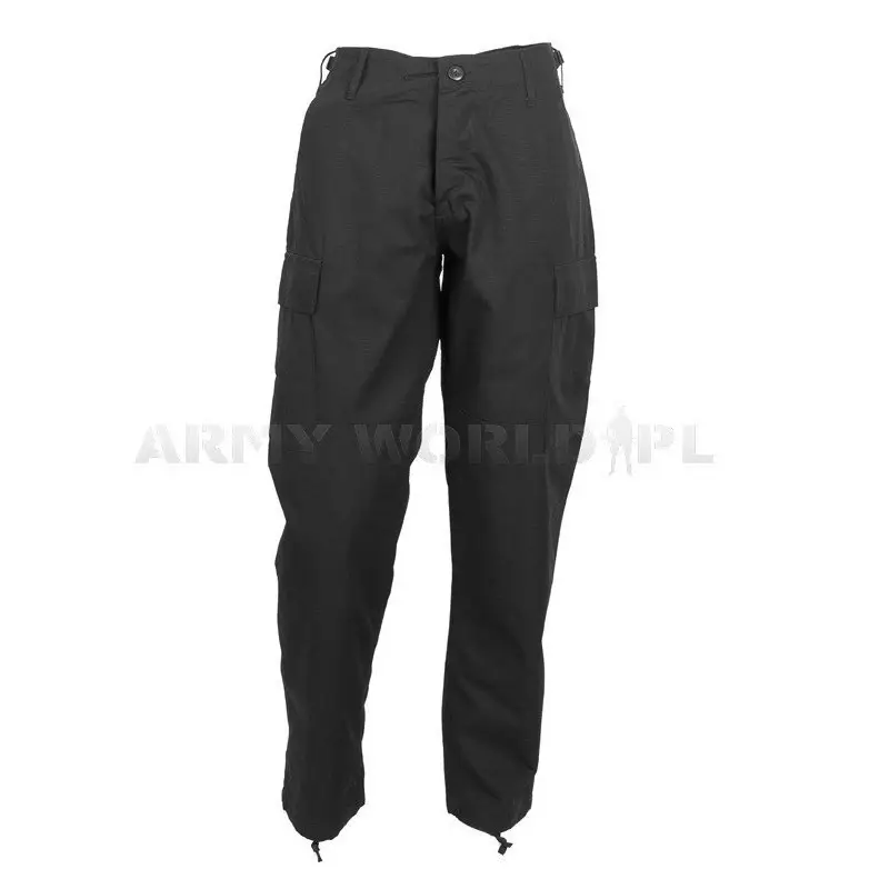 Premium Spodnie Bojówki Ripstop Model BDU Teesar Czarne (11834002)