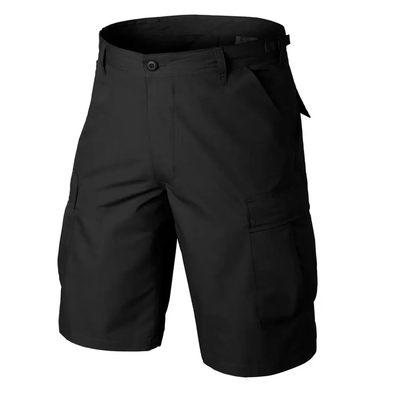 Bermudy / Krótkie Spodenki Typ BDU Helikon-Tex Ripstop Czarne (SP-BDK-PR-01) Ostatnia szansa