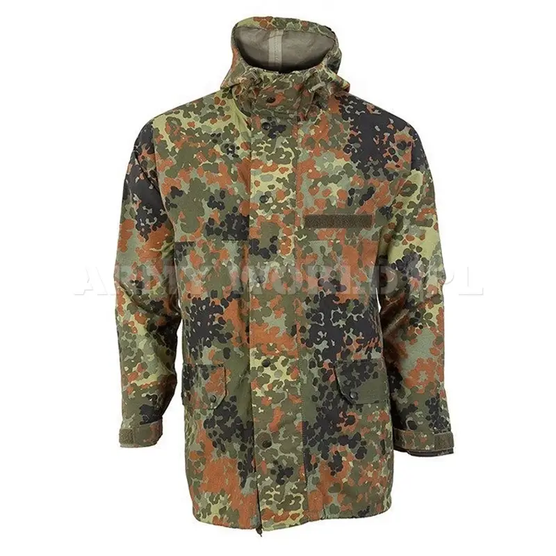 Ograniczona ilość Kurtka Przeciwdeszczowa Gore-Tex Flecktarn Bundeswehr Oryginał Demobil DB