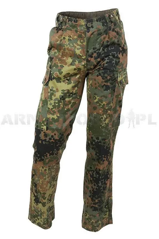 Popularny Spodnie Wojskowe Flecktarn Bundeswehr Oryginał Demobil DB