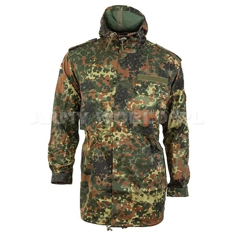 Promocja Kurtka Wojskowa Parka Bundeswehr Flecktarn Oryginał Demobil DB