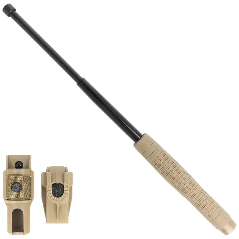 Łatwy zwrot Pałka Teleskopowa ESP Hartowana 18" Ergonomic Khaki + Kabura (ExB-18HE-KH-BH-54)