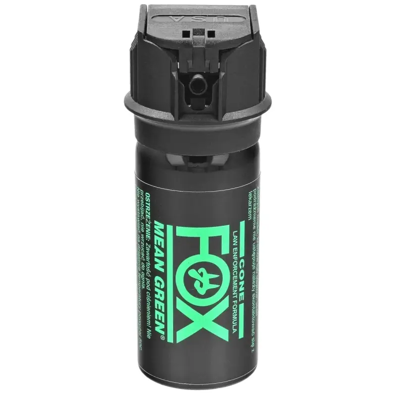 Gaz Obronny Pieprzowy Hot Spray Fox Labs Mean Green 43 ml Stożek Nowość