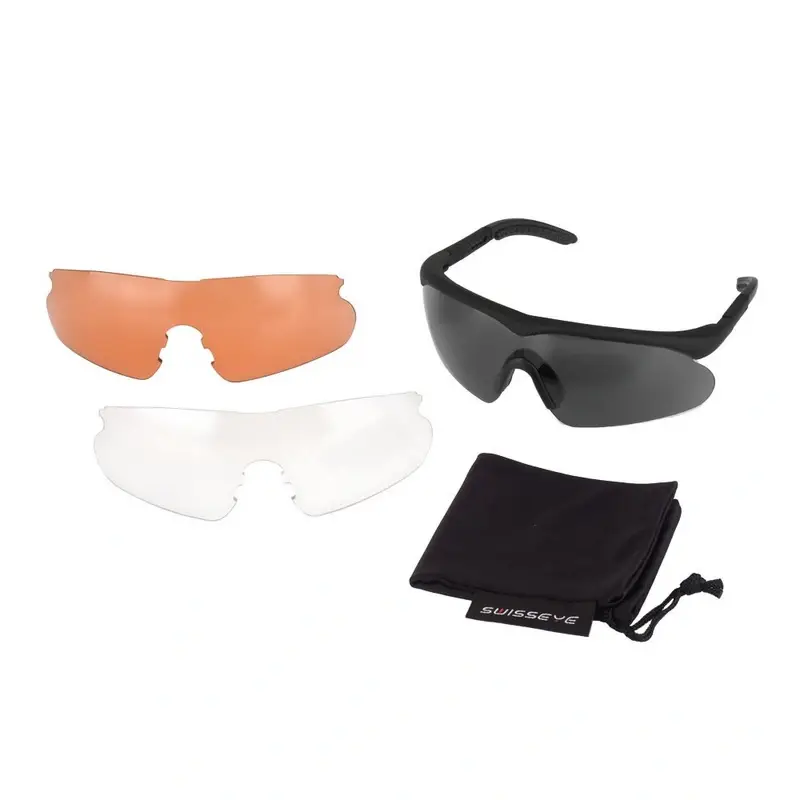 Okulary Strzeleckie Ochronne Raptor SwissEye Czarne Bestseller