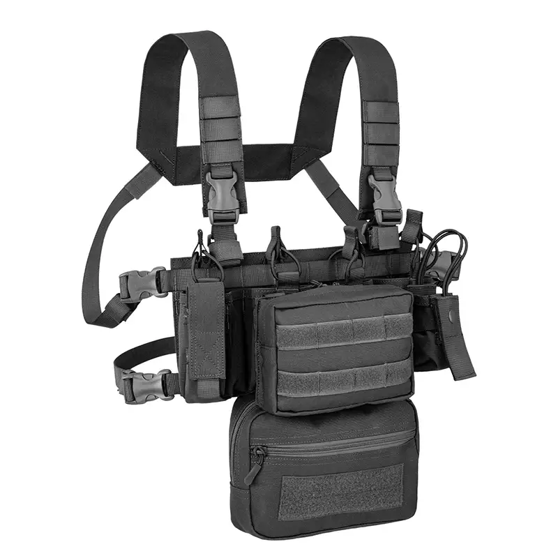 Kamizelka Taktyczna Combo Mini Chest Rig 900D Outac Black (OT-RC202) Premium