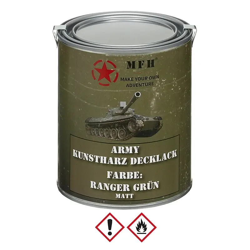Farba Maskująca Wojskowa w Puszce 1 L MFH Ranger Green (27377R) Do wyczerpania zapasów