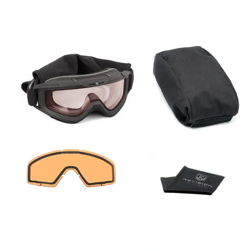 Nowość Gogle Balistyczne Revision SnowHawk + 2 Wizjery Czarne Oryginał Nowe