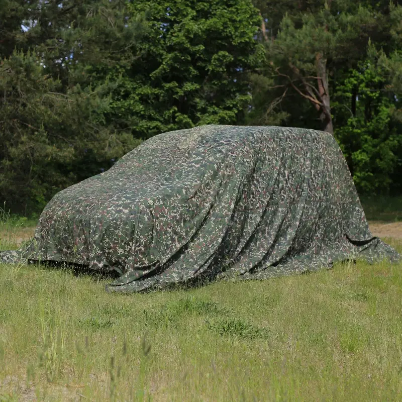 Popularny Siatka / Tarp Maskująca Dwustronna 6,7 x 6,7 m Woodland / Desert Oryginał Nowa