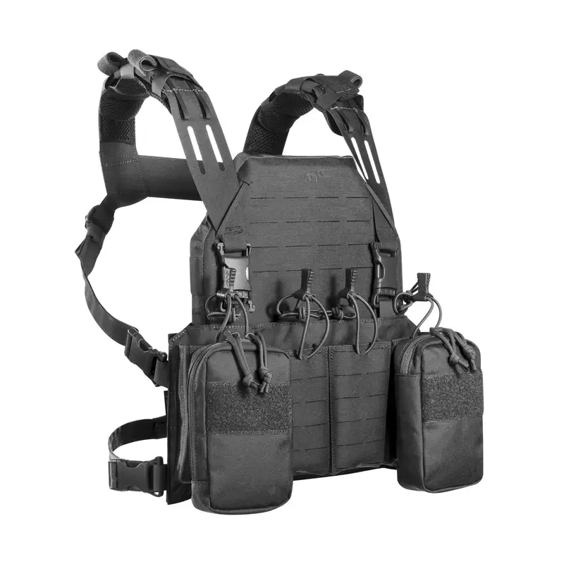Wyjątkowa oferta Kamizelka Modular Chest Rig 4xM4 Tasmanian Tiger Czarna (8869.040)