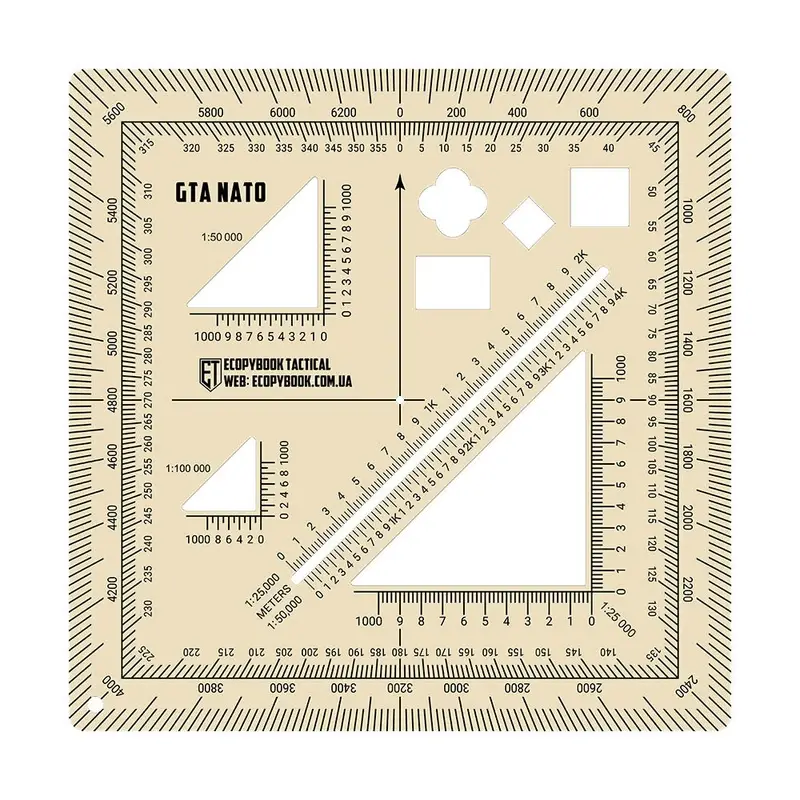 Niska cena Linijka Ecopybook Tactical Ruler GTA NATO (Blue Border) M-Tac (ET-MTC-20042)