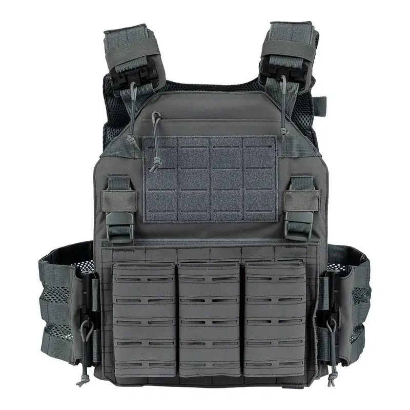 Kamizelka Taktyczna QR Plate Carrier Lasercut 101 Inc. Wolf Grey (129794) Nowy