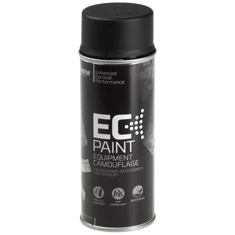 Kup online Farba Maskująca Wojskowa W Sprayu 400 ml NFM Group Black Mat