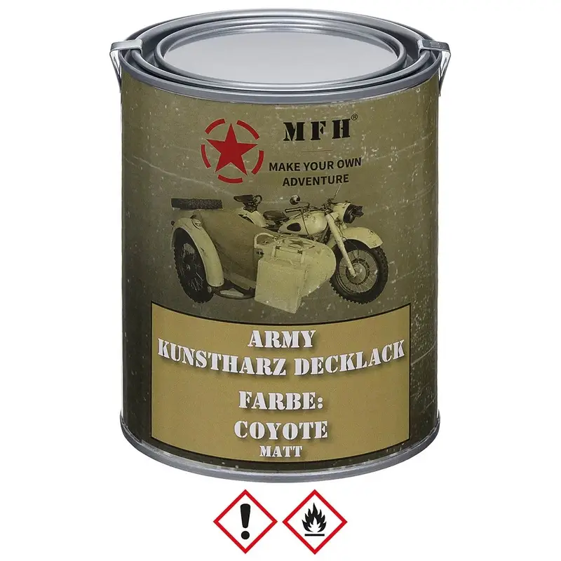 Bestseller Farba Maskująca Wojskowa w Puszce 1 L MFH Coyote (27377I)