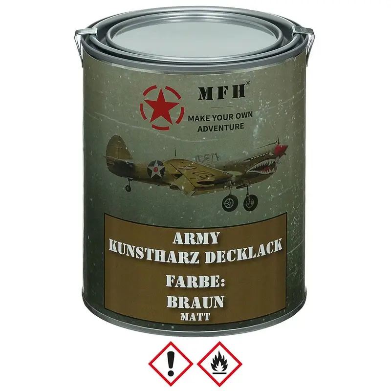 Farba Maskująca Wojskowa w Puszce 1 L MFH Brown (27377G) Łatwy zwrot