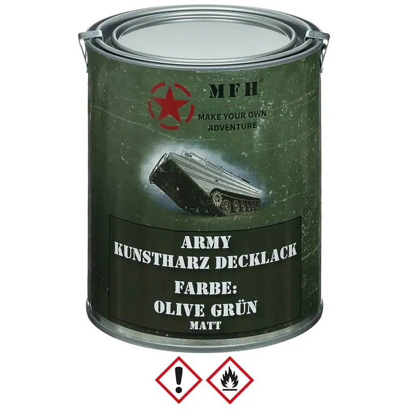 Najlepsza cena Farba Maskująca Wojskowa w Puszce 1 L MFH Olive Green (27377E)