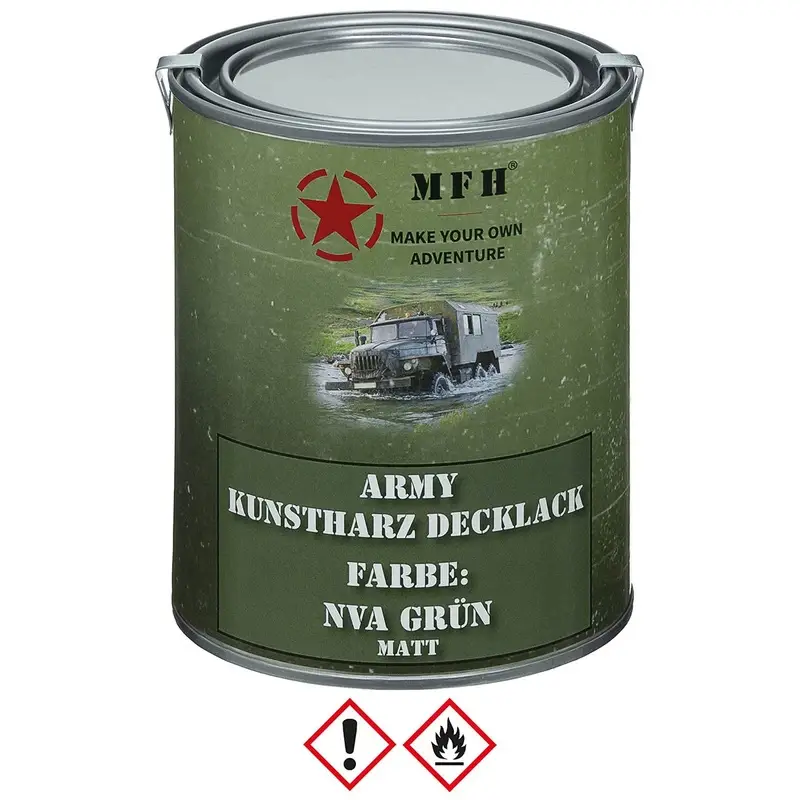 Farba Maskująca Wojskowa w Puszce 1 L MFH NVA Green (27377C) Tylko dziś