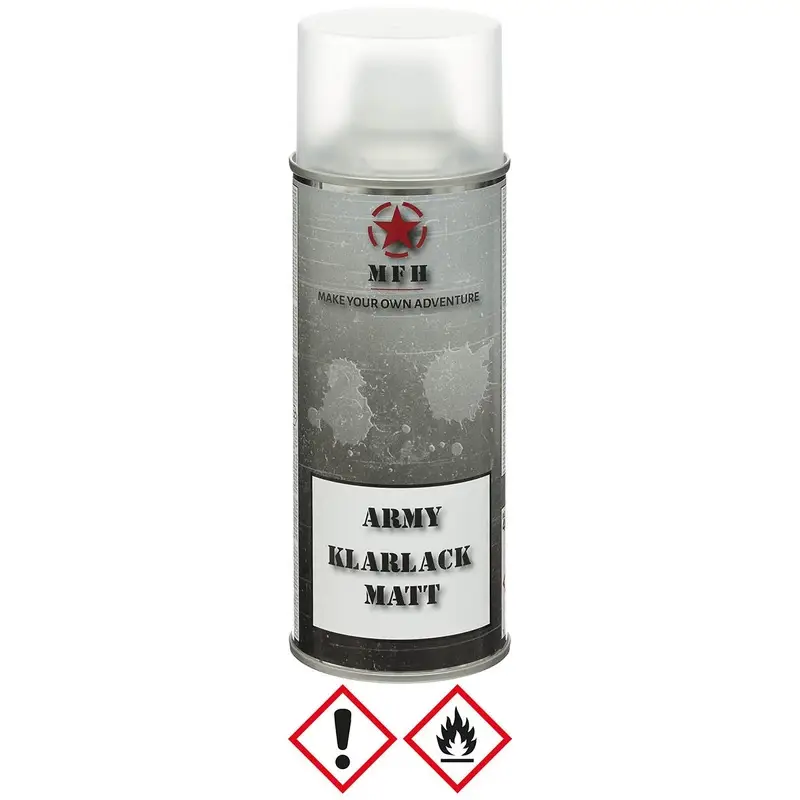 Farba Maskująca Wojskowa W Sprayu 400 ml MFH Clear Coat (27375Z) Tylko do końca tygodnia