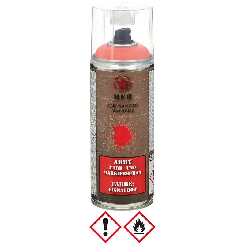 Farba Maskująca Wojskowa W Sprayu 400 ml MFH Signal Red (27375N) Super okazja