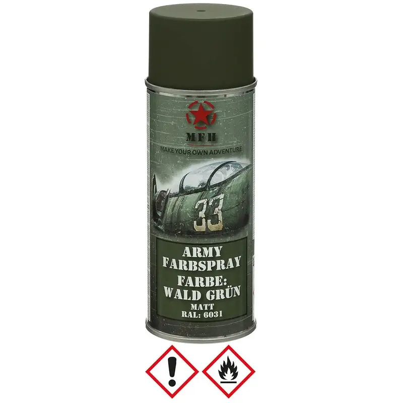 Farba Maskująca Wojskowa W Sprayu 400 ml MFH Matt Forest Green (27375D) Tylko dziś
