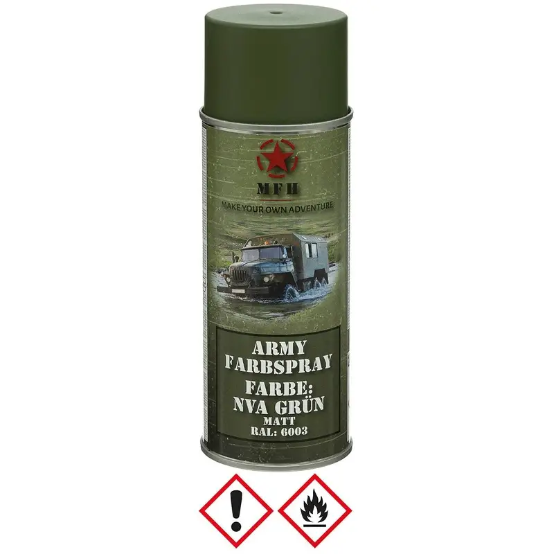 Cena promocyjna Farba Maskująca Wojskowa W Sprayu 400 ml MFH Matt Nva Green (27375C)