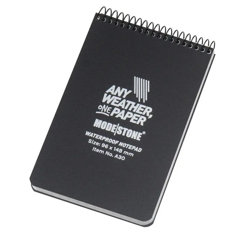 Hit sprzedaży Notes Wodoodporny 96 x 148 mm Modestone AnyWeather Czarny (A30)