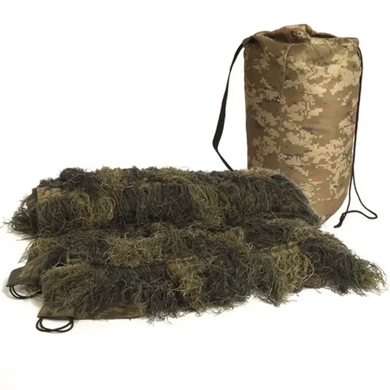 Cena promocyjna Siatka Maskująca Ghillie Cover Anti Fire 140x100 cm Mil-Tec Woodland