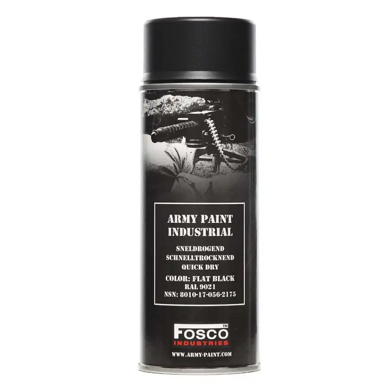Ograniczona ilość Farba Maskująca Wojskowa W Sprayu 400 ml FOSCO Black