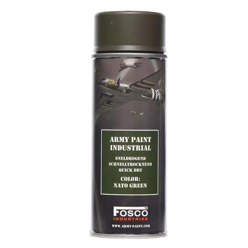 Bezpieczne zakupy Farba Maskująca Wojskowa W Sprayu 400 ml Fosco Nato Green