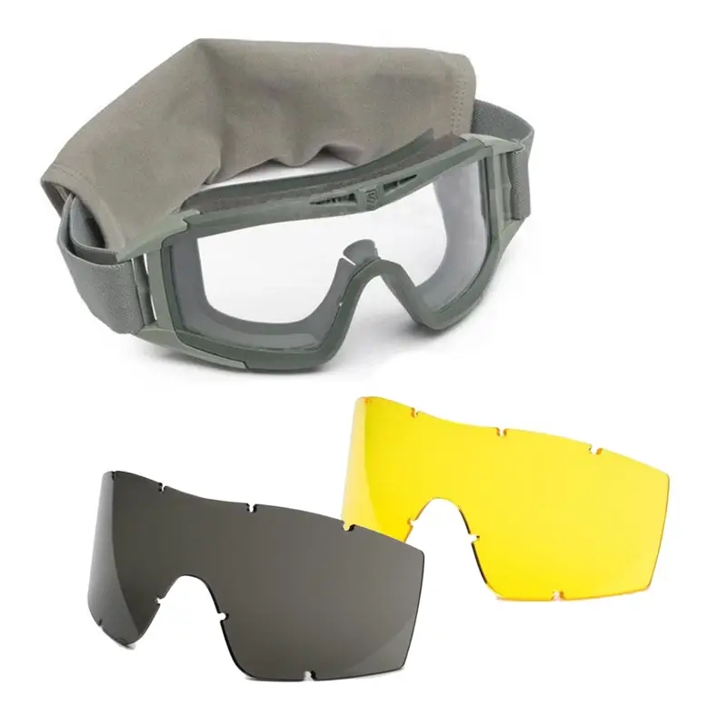 Gogle Balistyczne Holenderskie Revision DESERT LOCUST Foliage Green+ 3 Wizjery Oryginał Nowe Łatwy zwrot