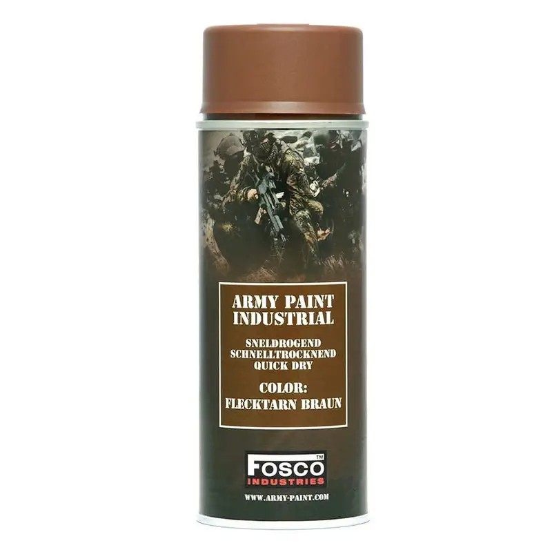 Farba Maskująca Wojskowa W Sprayu 400 ml FOSCO Flecktarn Braun Premium
