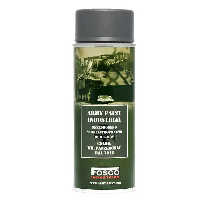 Farba Maskująca Wojskowa W Sprayu 400 ml FOSCO RAL 7016 WH. Panzergrau Promocja