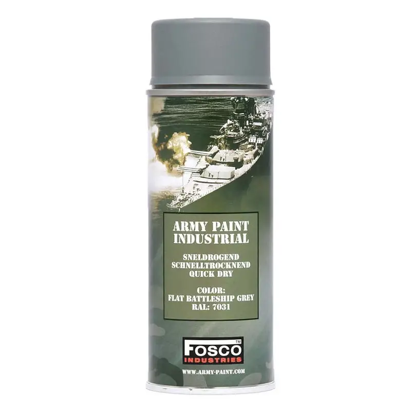 Farba Maskująca Wojskowa W Sprayu 400 ml FOSCO RAL 7031 Battleship Grey Dostępne od ręki