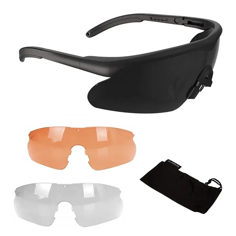 Oferta limitowana Okulary Ochronne Raptor PRO SwissEye Czarne