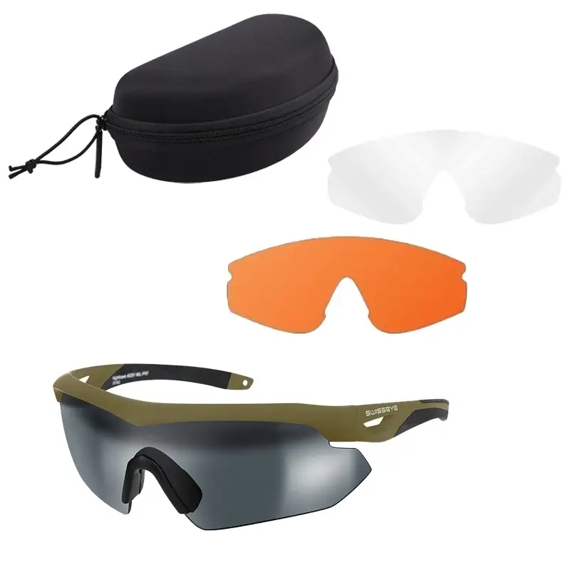 Okulary Taktyczne SwissEye NIGHTHAWK Coyote + 3 Szybki Szybka wysyłka