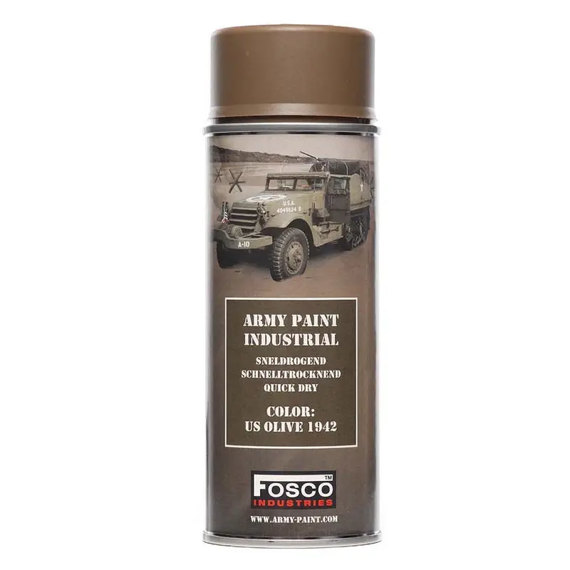 Wysoka jakość Farba Maskująca Wojskowa W Sprayu 400 ml FOSCO US Olive 1942