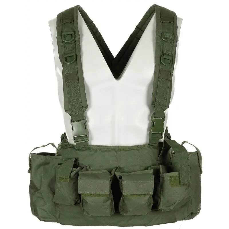 Kamizelka Taktyczna Chest Rig 9 Kieszeni MFH Olive (04645B) Nowy