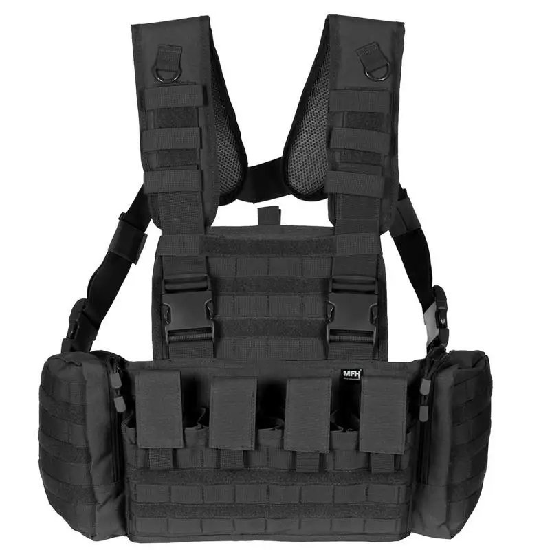 Ekspresowa dostawa Kamizelka Taktyczna Chest Rig "Mission" MFH Czarna (04633A)