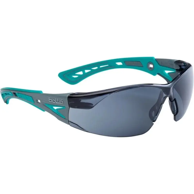 Tani Okulary Ochronne Bolle Safety Rush+ Small Przyciemniane Niebieskie (RUSHPSPSFG)