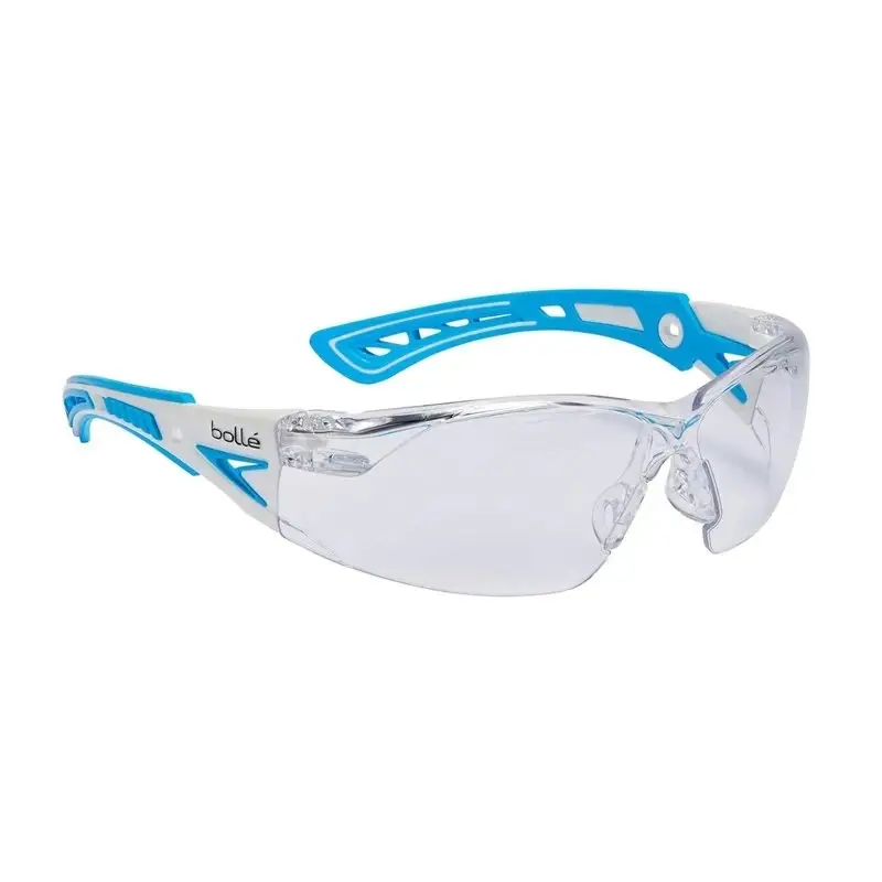 Okulary Ochronne Bolle Safety Rush+ Small Przezroczyste Zauszniki Niebieskie (RUSHPSPSI) Oferta czasowa