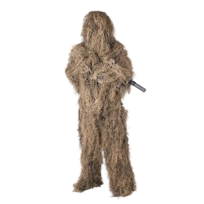 Darmowy zwrot Ghillie Suit Digital Desert Bluza + Spodnie + Kapelusz + Osłona Na Broń - Maskowanie Dla Myśliwego / Snajpera (KP-GHL-PO-08)
