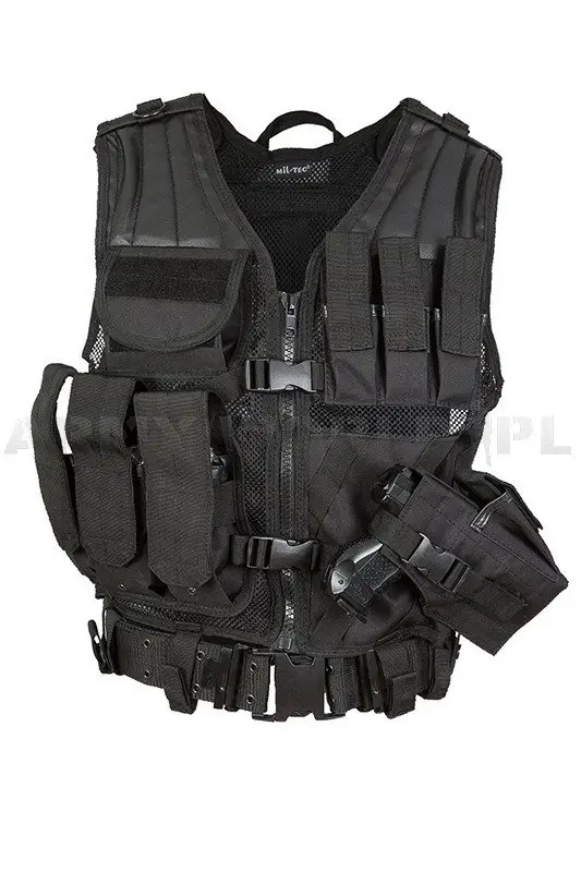 Kamizelka Taktyczna USMC z Kaburą i Pasem LC2 Mil-tec Czarna (10720002) Super okazja
