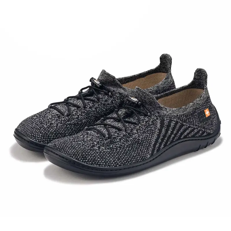 Buty Damskie Barefoot Merino Brubeck Grafitowo / Czarne (SH5004W) Zniżka