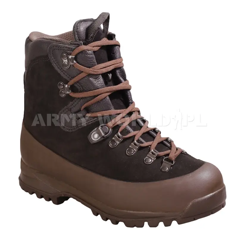 Zniżka Buty Górskie Zimowe Wojskowe Szwajcarskie Haix KS19 Czarno /Brązowe Nowe II Gatunek