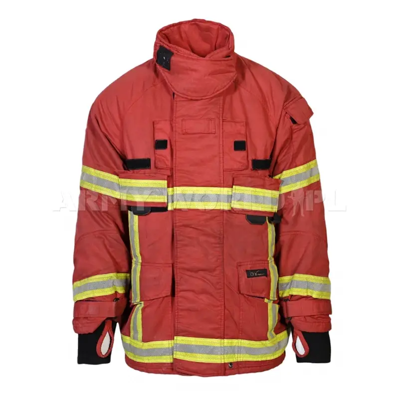 Wyjątkowa oferta Kurtka Strażacka Wojskowa Lion Apparel M2 Czerwona Oryginał Demobil BDB
