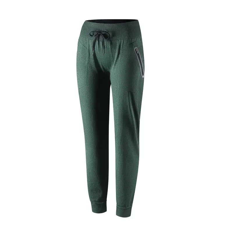 Spodnie Dresowe Damskie Fusion z Kieszeniami Brubeck Ciemnozielone (LE1404W) Oferta czasowa